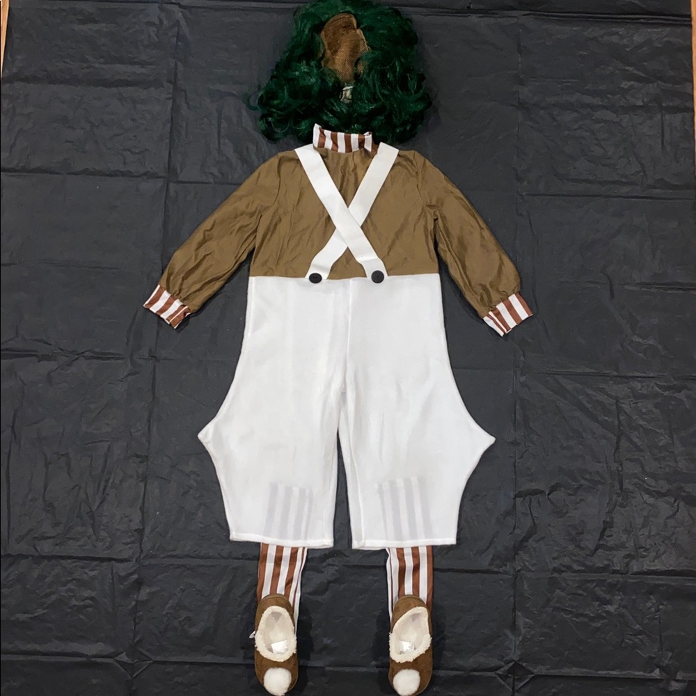 Willy Wonka and the Chocolate Factory Oompa Loompa Halloween Costume in Size S